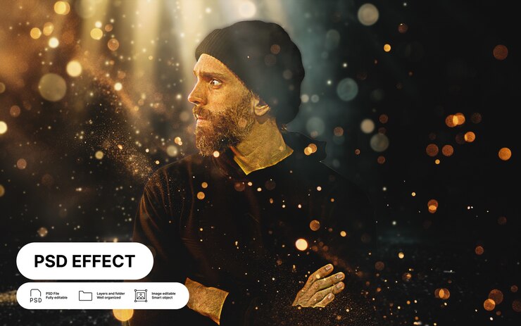 PSD effetto fotografico luminoso