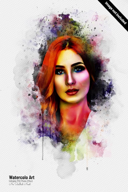 Effetto fotografico Photoshop di trasformazione artistica