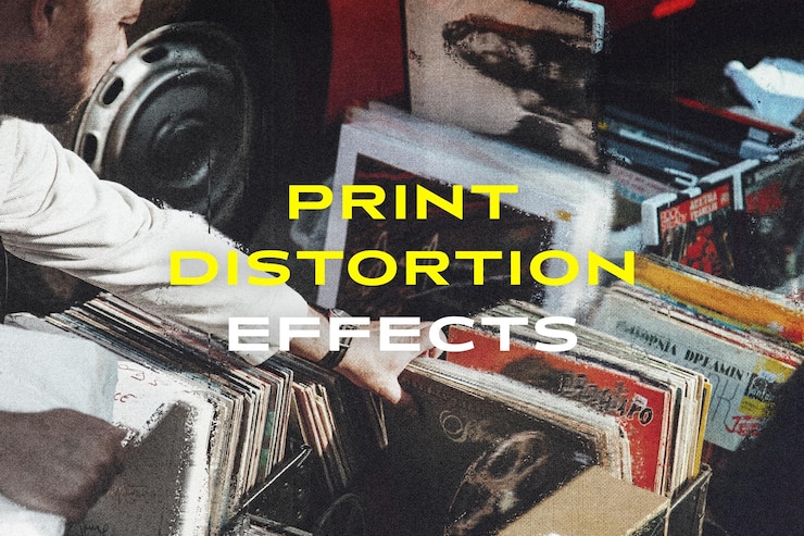 PSD effetto fotografico pop art per poster