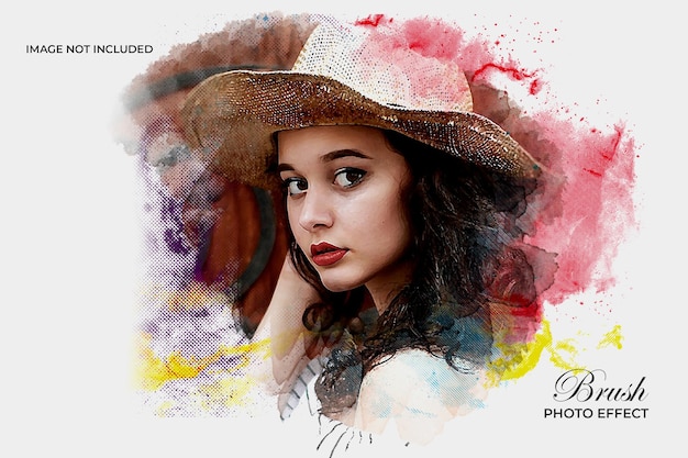 Effetto pennello per pittura ad acquerello