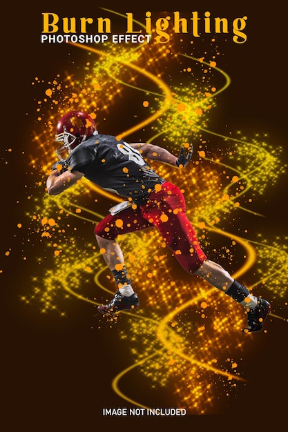 Effetto Photoshop di illuminazione di combustione
