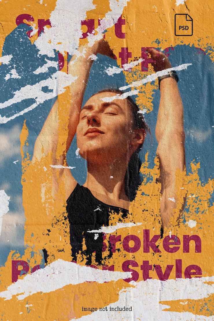 PSD effetto poster rotto