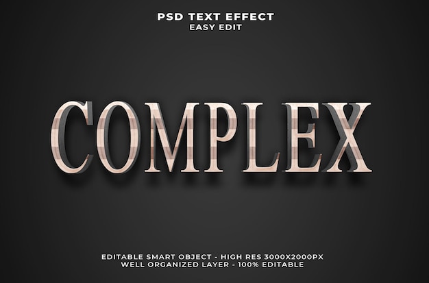 Effetto PSD complesso modificabile in 3D