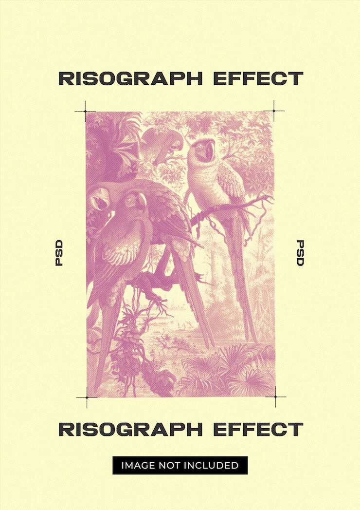 Effetto risograph per poster