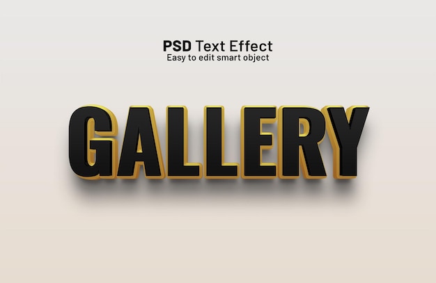 Effetto stile di galleria di testo