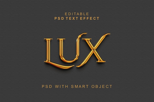 Effetto testo 3D Lux
