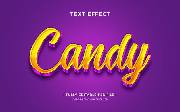 Effetto testo Candy