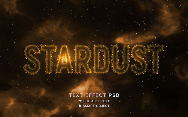 Effetto testo con design a particelle