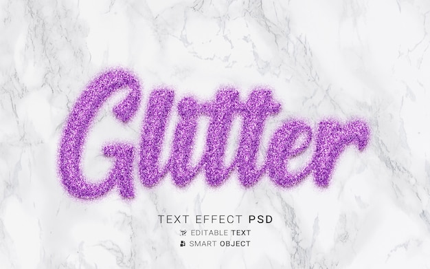 Effetto testo con design a particelle