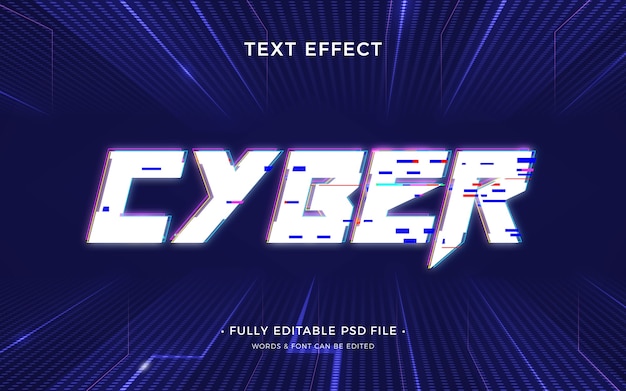 effetto testo cyberpunk