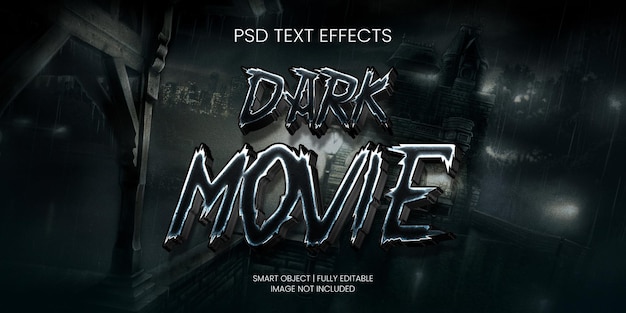 EFFETTO TESTO DARK MOVIE