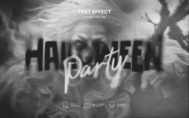 Effetto testo di Halloween