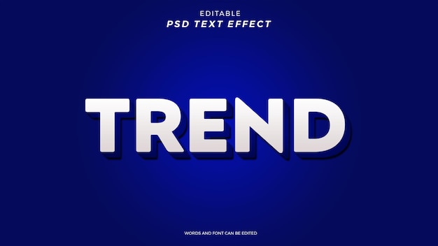 EFFETTO TESTO DI TREND DISEGNO MODIFICABILE