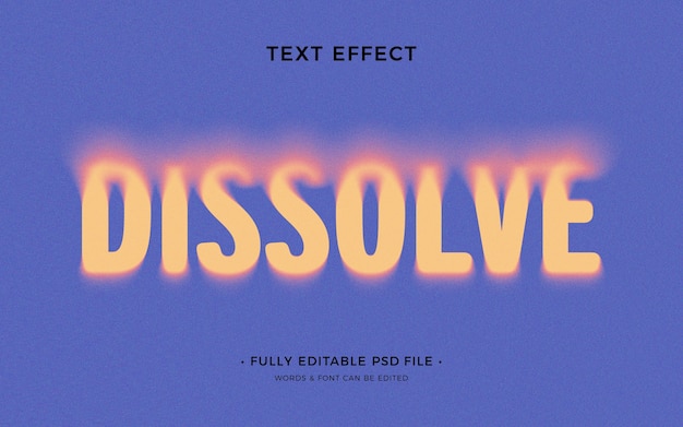 Effetto testo disciolto