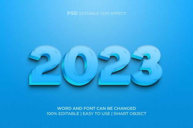 Effetto testo felice anno nuovo 2023
