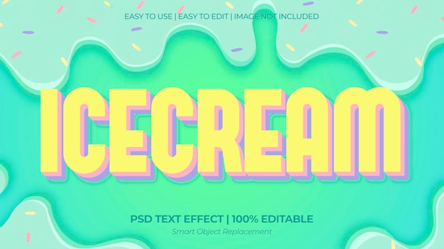 Effetto testo gelato 3D