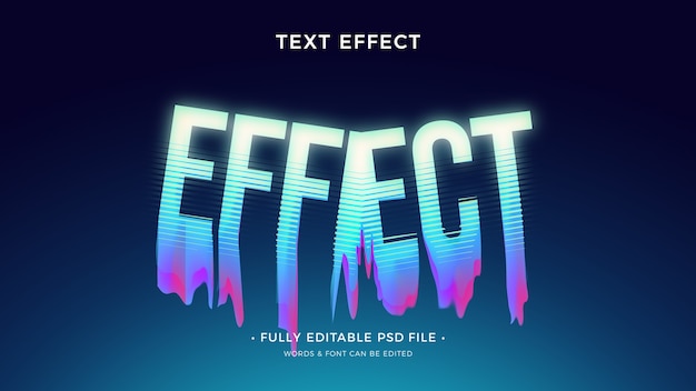 Effetto testo glitch liquido