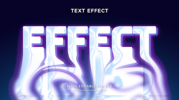 Effetto testo glitch liquido