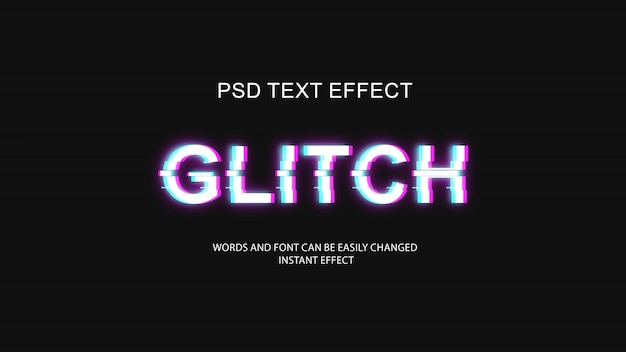 Effetto testo glitch