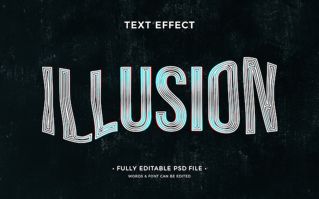 Effetto testo illusione