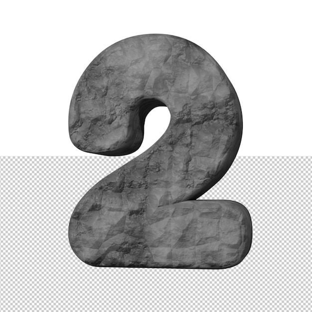 Effetto testo in pietra numero 2 rendering 3d