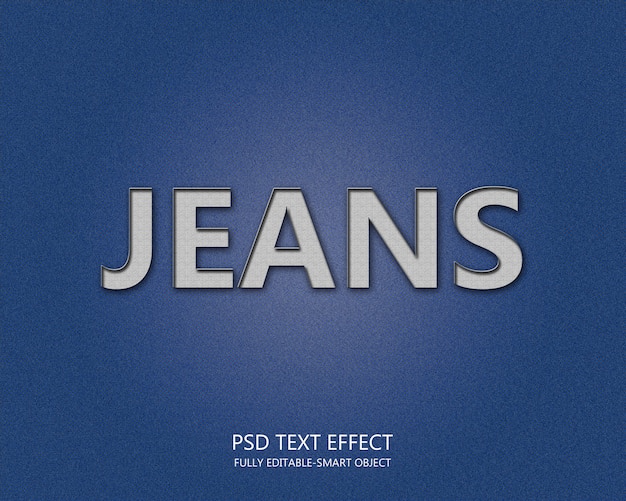 Effetto testo jeans