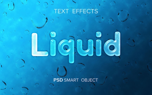Effetto testo liquido