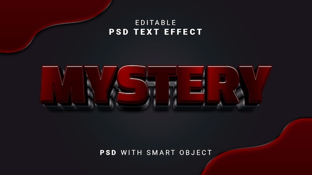 Effetto testo misterioso 3D