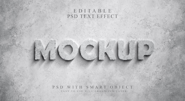 effetto testo mockup