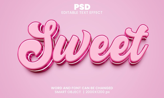 Effetto testo modificabile 3D Psd Premium con sfondo