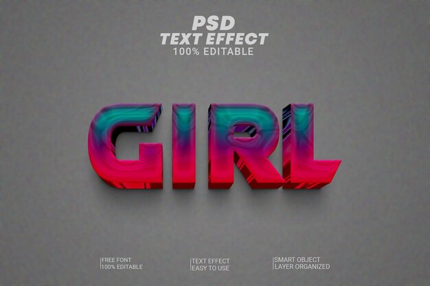 effetto testo psd in photoshop