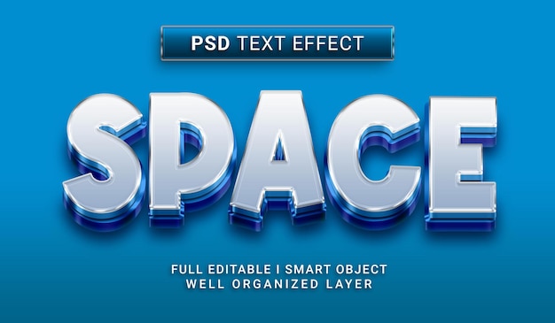 Effetto testo psd spaziale