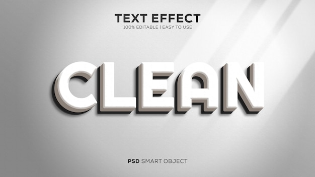 Effetto testo pulito PSD facile da usare e modificabile