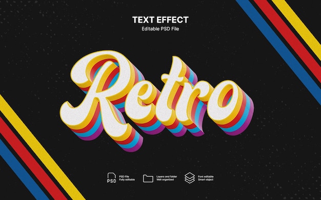 Effetto testo retro vibrazioni
