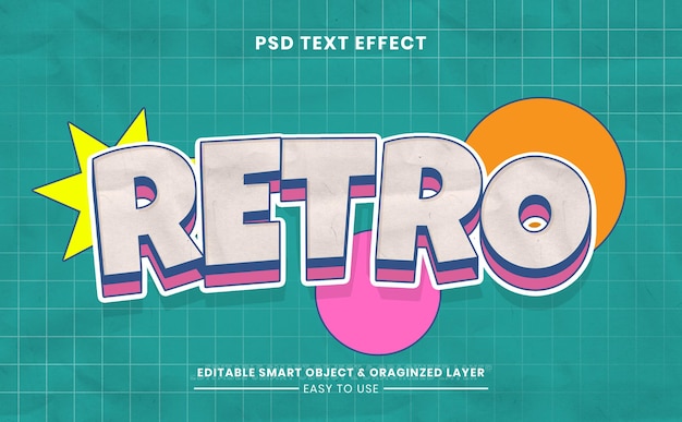 Effetto testo retrò