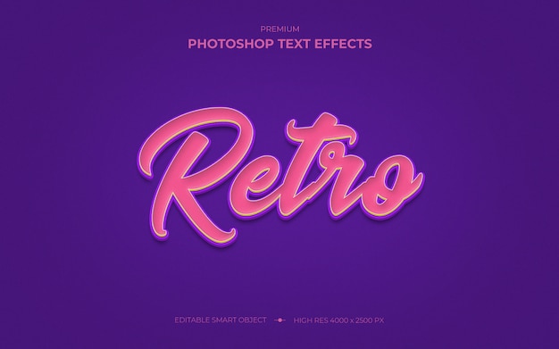 Effetto testo retrò