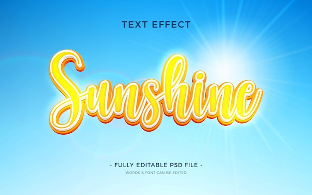 Effetto testo sole