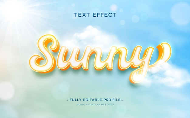 Effetto testo sole