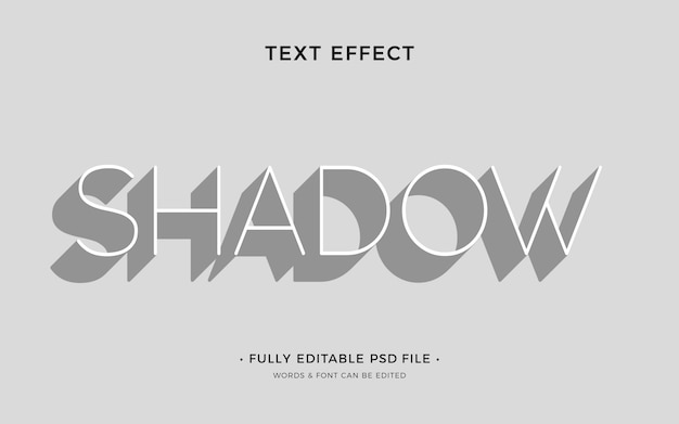 Effetto testo sottile con ombra