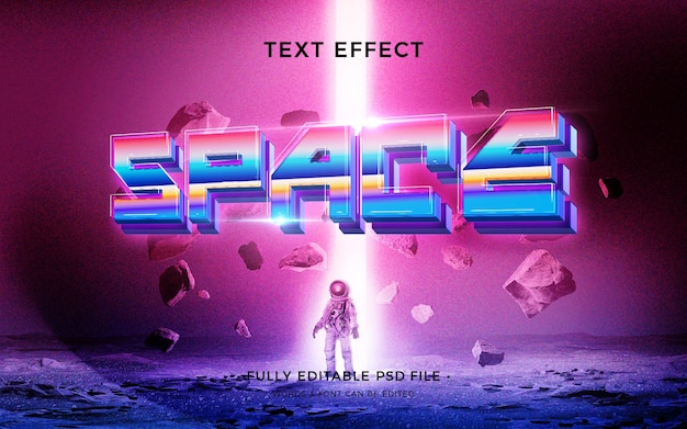 Effetto testo spaziale