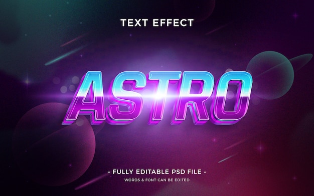 Effetto testo spaziale