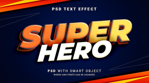 Effetto testo supereroe