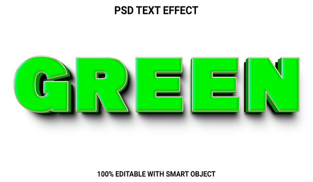 Effetto testo verde PSD