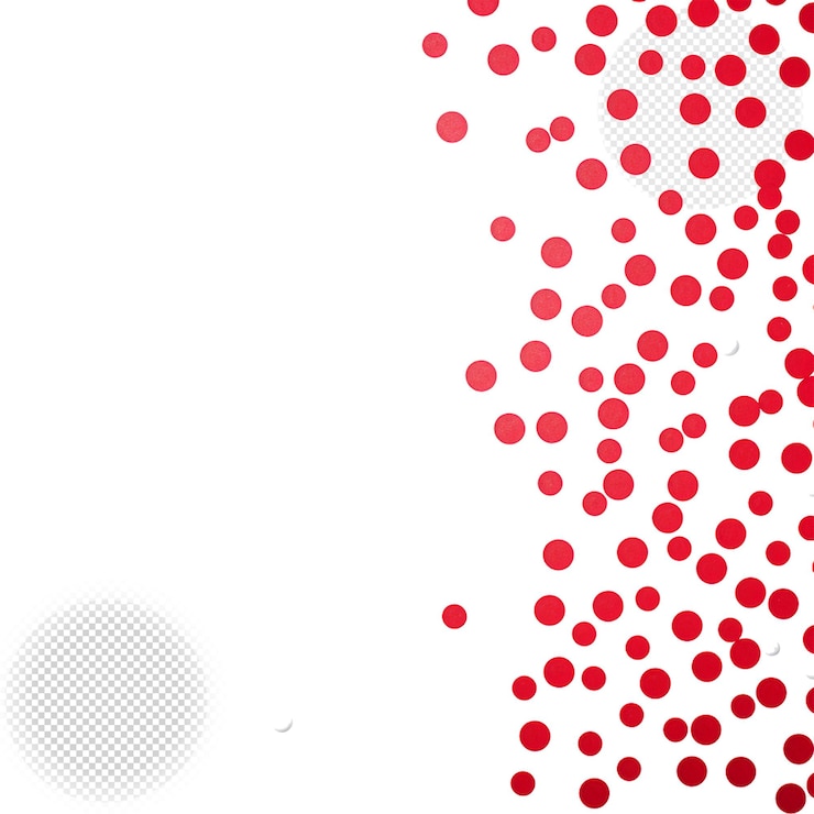 PSD effetto trasparente con gradiente di polka colorato a mezza tonalità