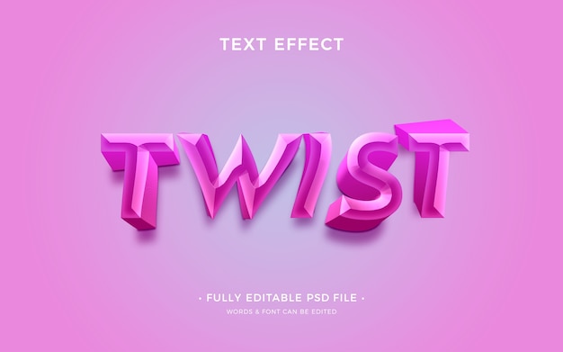 EFFETTO TWIST TESTO