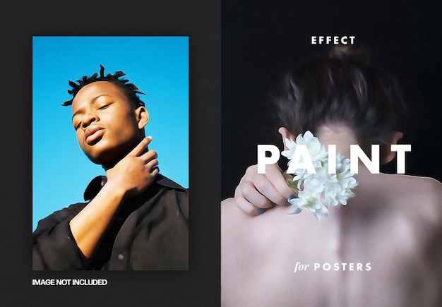 Effetto vernice acrilica per poster
