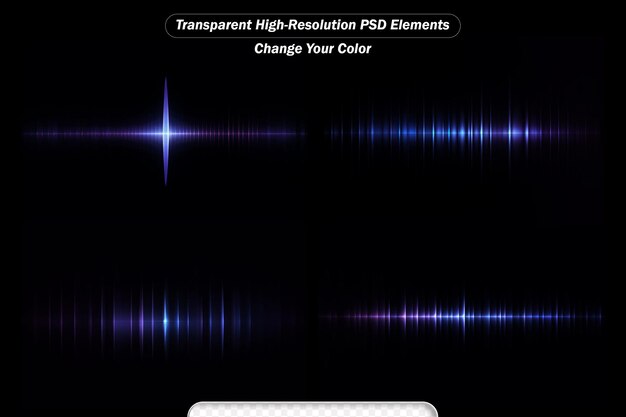 PSD Égaliseur de musique audio de fréquence forme d'onde numérique pour la technologie du son ou la barre de mélodie