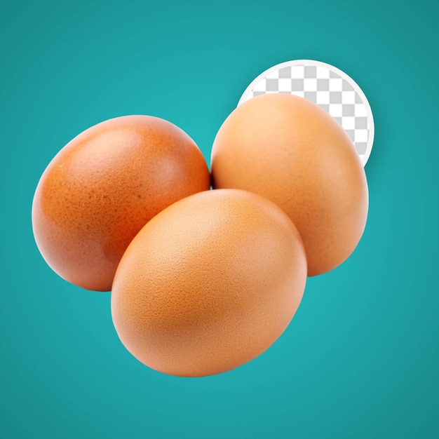 PSD egg carton isolated on transparent background