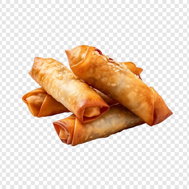 PSD eggrolls isolés sur un fond transparent