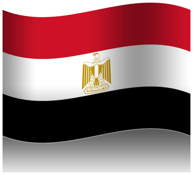 PSD egypt wave flag 3d